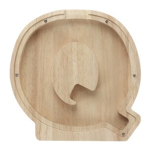 Unique Bargains Wooden Alphabet Money Saving Box Party Decorative Bank - 1 of 4
