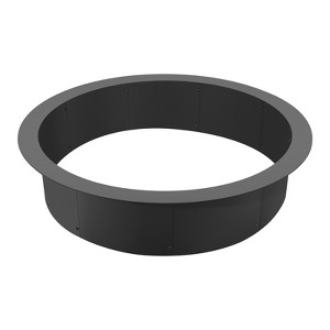 VEVOR Fire Pit Ring, 44-Inch Outer/39-Inch Inner Diameter, 10inch Height 2.5mm Thick Fire Pit Insert, for Outdoor Camping, Bonfires, Black - 1 of 4