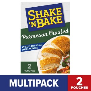 Shake 'N Bake Parmesan Crusted Seasoned Coating Mix, 4.75 oz Box, 2 ct Packets, Pack of 2 - 1 of 4