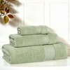 Classic Zero Twist Cotton Medium Weight Ultra-Soft Absorbent Towel Set by Blue Nile Mills - 2 of 4