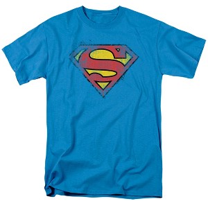 Men's Superman Destroyed Supes Logo T-Shirt - 1 of 4