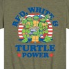 Boys' - Teenage Mutant Ninja Turtles - Red White Turtle Power Short Sleeve Graphic T-Shirt - 2 of 4
