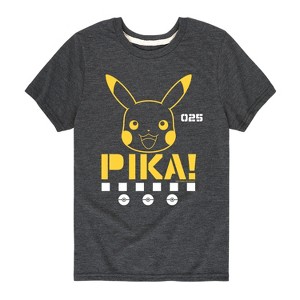 Boys' - Pokémon - Pika Face Short Sleeve Graphic T-Shirt - 1 of 4