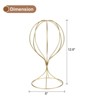 Unique Bargains Tabletop Modern Baseball Cap Metal Closet Holder Hat and Wig Display Stand 2 Pcs - 2 of 3