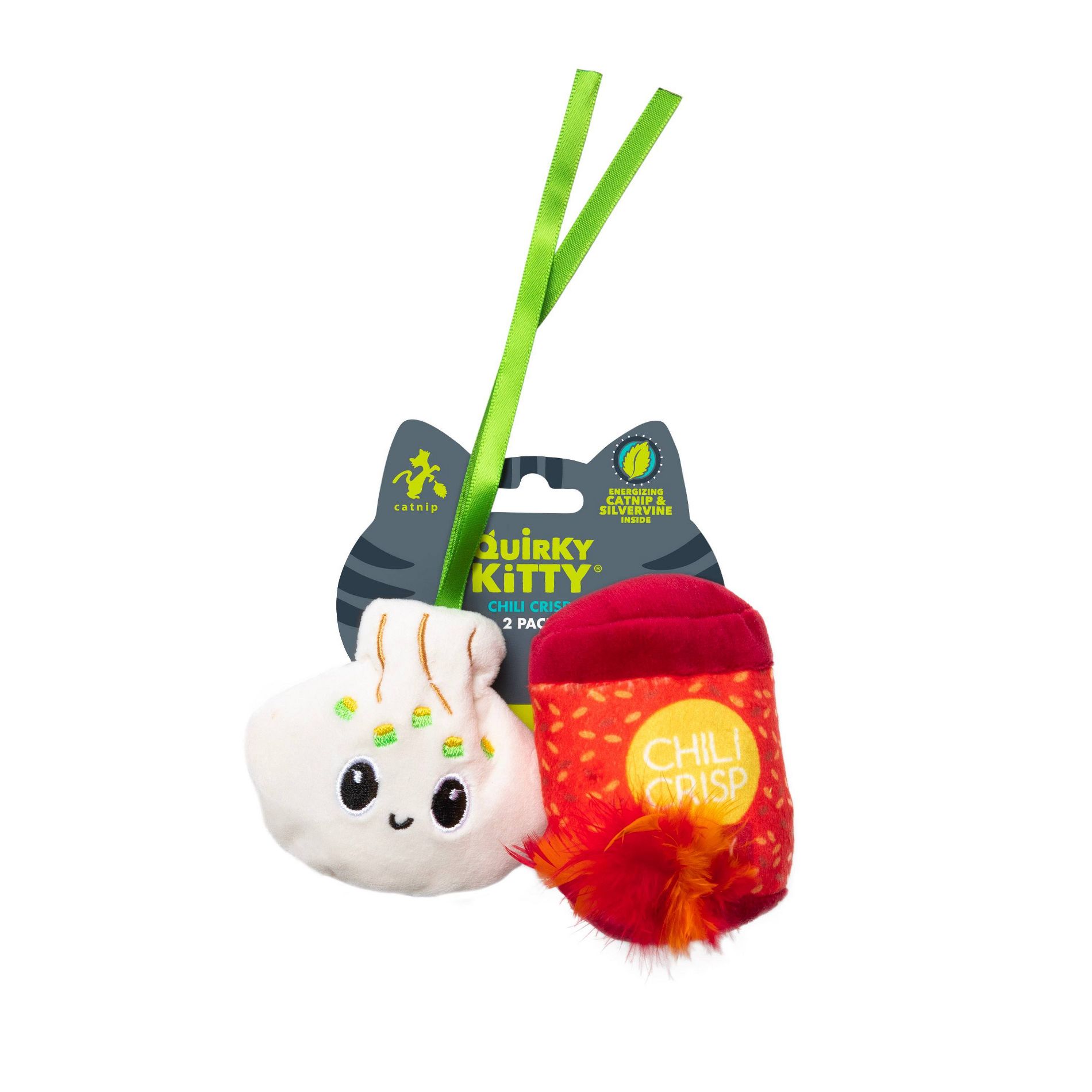 Quirky Kitty Chili Crisp Cat Plush Toy - Red: Pounce Activity, Polyester Soft Material, Suitable for All Cat Breeds