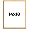 PosterPalooza | Classic Modern Gold Picture Frame - UV Acrylic, Foam Board Backing, Hanging Hardware - 2 of 4