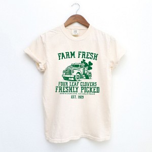 Simply Sage Market Women's Farm Fresh Shenanigans Short Sleeve Garment Dyed Tee - 1 of 4