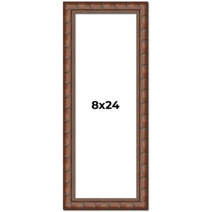 PosterPalooza | 8x24 Modern Bamboo Picture Frame, UV Acrylic, 5 Finishes - 1 of 4