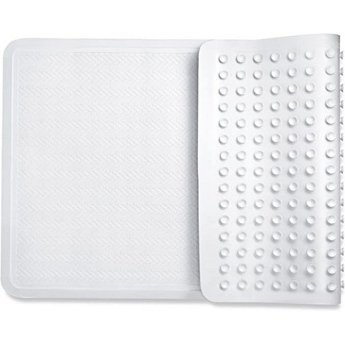 Non-Slip Shower Mat with Drain Bath Mat Quick Drying PVC Loofah for Tub  Shower Bathroom Phthalate Free