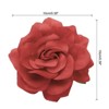 Unique Bargains Soft Fabric Weddings Party Women Rose Flower Hair Clips 30 Pcs - 2 of 4