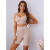 Allegra K Women's Workout 2 Piece Low Back Bra High Waist Exercise Bra and Underwear Sets - 4 of 4