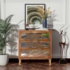 COZAYH 3-Drawer Accent Dresser Mirror Front Storage Cabinet Modern Wood Furniture for Bedroom Living Room Entryway Decor Wood - 4 of 4