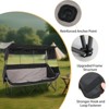 MUKE 3-Person Outdoor Camping Chair with Canopy, Oversized Folding Padded Seat with Cooler, Cup Holders & Storage for Lawn & Picnic - 3 of 4