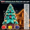 AMERLIFE Inflatable Christmas Tree& Santa Claus with LED Lights, Giant Outdoor Christmas Decoration with Blower for Yard, Parties & Events - 3 of 4