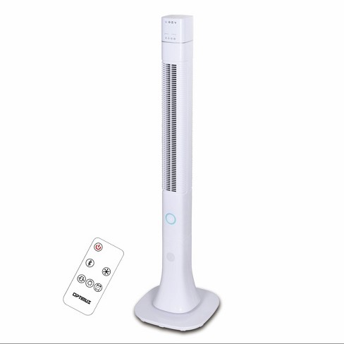 Optimus 48 Inch Pedestal Tower Fan With Remote Control, Bluetooth And Led :  Target
