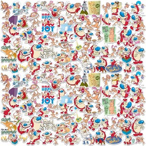Ren And Stimpy Variety 100Ct Sticker Packs Miscellaneous 100 Ct. Sticker Pack - 1 of 4