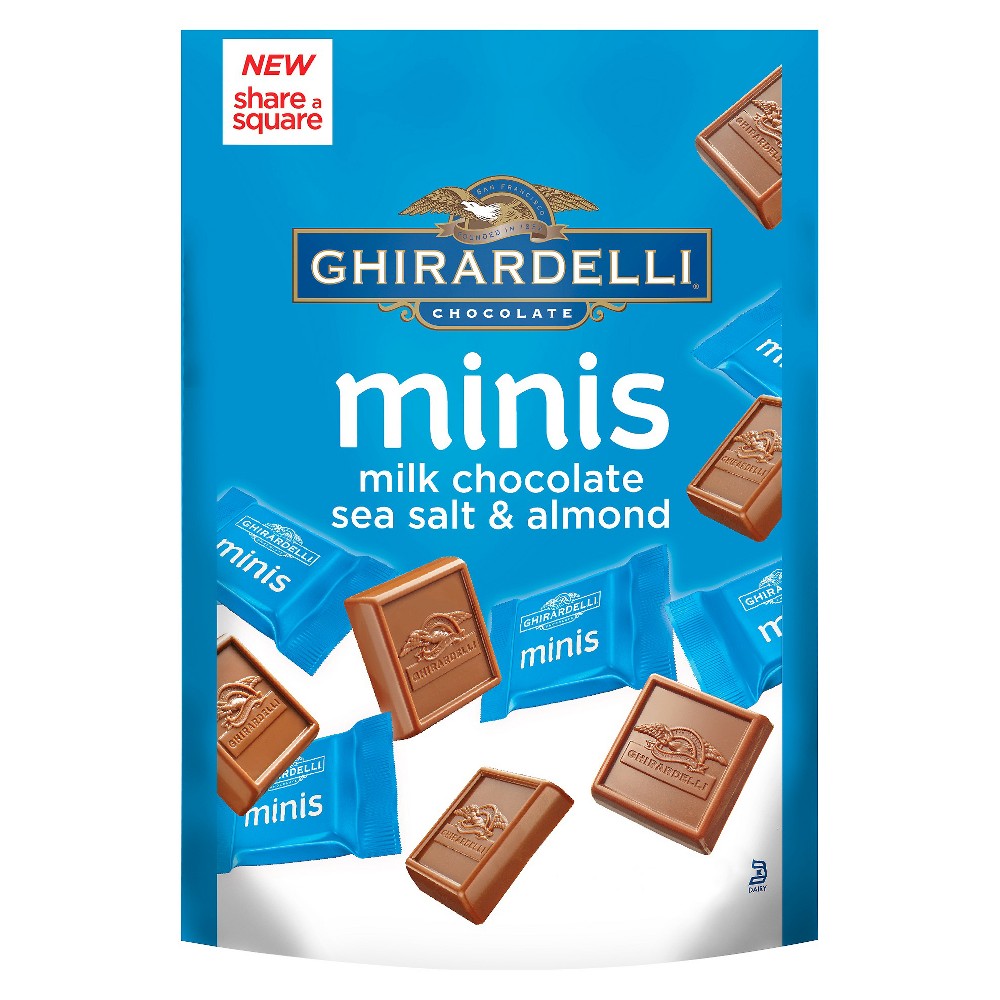 UPC 747599319112 product image for Ghirardelli Minis Milk Chocolate Sea Salt & Almond Squares - 4.3oz | upcitemdb.com