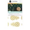 Pineapple Peel and Stick Wall Decal Gold - RoomMates: Vinyl Botanical Modern Decor, 20pc, Self-Adhesive - 2 of 4