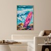 Art Remedy Just a little break Wave Colorful Coastal Wall Art Framed - 2 of 4