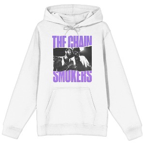 The Chainsmokers Alex Pall and Drew Taggart Adult White Hoodie - 1 of 3
