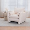 ModernLuxe Chenille Fabric Accent Chair, Upholstered Armchair with Pillows and Side Pocket for Living Room, Bedroom or Office - 3 of 4