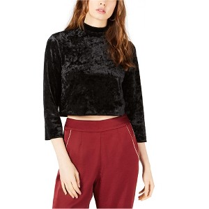Leyden Womens Mock Neck Crop Top Blouse - 1 of 1