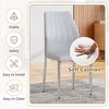 Sapphtopaz Modern Ergonomic Dining Chairs Set of 4/6, Stylish Kitchen Chairs with PU/Tech Fabric Backrest, 37 Inches High for Comfort & Elegance - 2 of 4