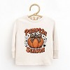 The Juniper Shop Coquette Pumpkin Season Leopard Toddler Long Sleeve Tee - 5/6T - Natural - 2 of 4