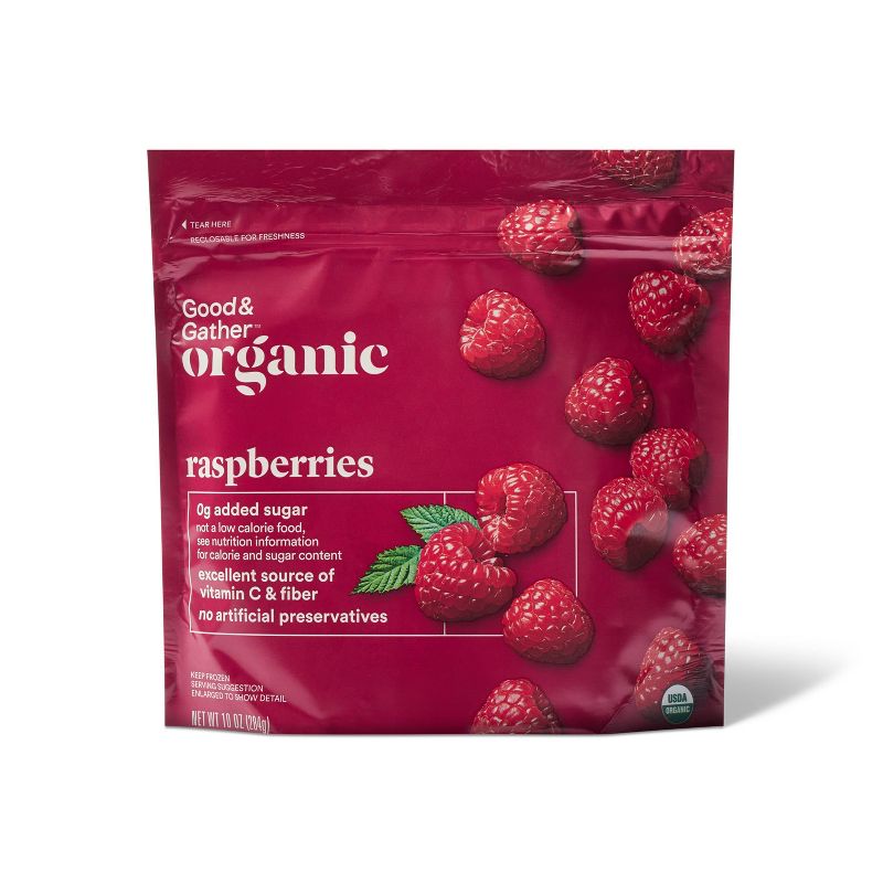 Organic Frozen Red Raspberries - 10oz - Good & Gather&#8482;, 1 of 5