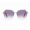 Anna-Kaci Women's Stylish Hexagonal Rimless Gradient Sunglasses for Fashion Looks - 2 of 4