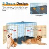 FDW Dog Crates for Large Dogs Folding Mental Wire Crates Dog Kennels Pet Dog Cage Crate with Double-Door Removable Tray and Handle - 3 of 4