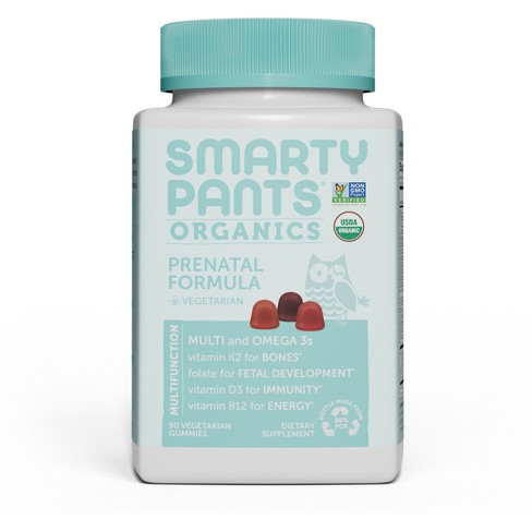 SmartyPants Organics Prenatal Formula Multivitamin Gummies - 90ct - image 1 of 4