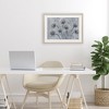 Stupell Industries Blue Onion Flowers Framed Print Under Glass, Brown, 20" x 14" - 3 of 4
