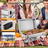 6 Pack Chafing Dish Buffet Set,8QT Stainless Steel Chafer Food Warmers for Parties Buffet - 4 of 4