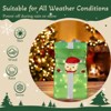 SEVOBAL Santa Claus Decor 12in Pop-up Gift Box with Santa, Outdoor Christmas Decorations for Xmas Outdoor Holiday Decor, Green, 11.02"*11.02"*11.81" - 4 of 4