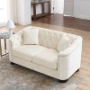 NicBex 59/77 Inch Loveseat,Modern Chesterfield Velvet Loveseat Sofa with Tufted Backrests,Upholstered Couch for Living Room,Bedroom,Lounge - 2 of 4