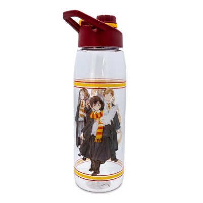 Harry Potter Hogwarts Anime Water Bottle with Screw-Top Lid | Holds 28 Ounces