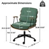DYHOME Modern 360 Swivel Office Chair, Solid Wood Task Chair with Adjustable Height and Bent Wood - 3 of 4