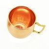 Set of 2 Modern Home Authentic 100% Solid Copper Moscow Mule Mug - Handmade in India - 2 of 4