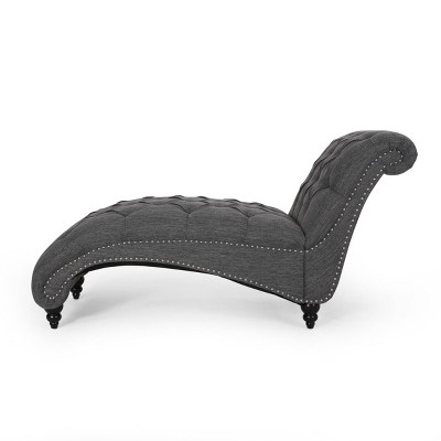 Varnell Contemporary Fabric Button Tufted Chaise Lounge - Christopher Knight Home