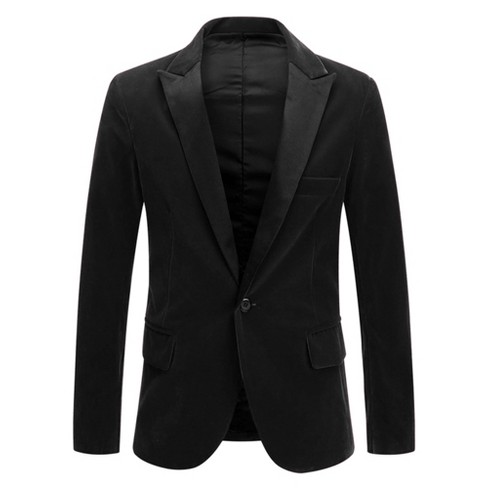 Lars Amadeus Men s Halloween One Button Party Prom Tuxedo Velvet Suit Blazer Target