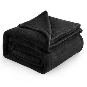 Cozy Comfort by Bedsure | Flannel Blanket Solid 260GSM Soft Fuzzy Plush Bed Blanket - 1 of 4