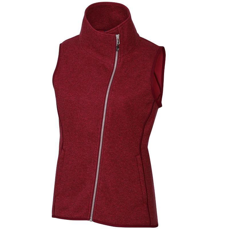 Cutter & Buck Mainsail Sweater-Knit Womens Full Zip Vest, 1 of 3