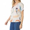 Women's Brushstroke V-neck Top - entro - 3 of 4