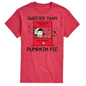 Men's - Peanuts - Sweeter Than Pumpkin Pie Short Sleeve Graphic T-Shirt - 1 of 4