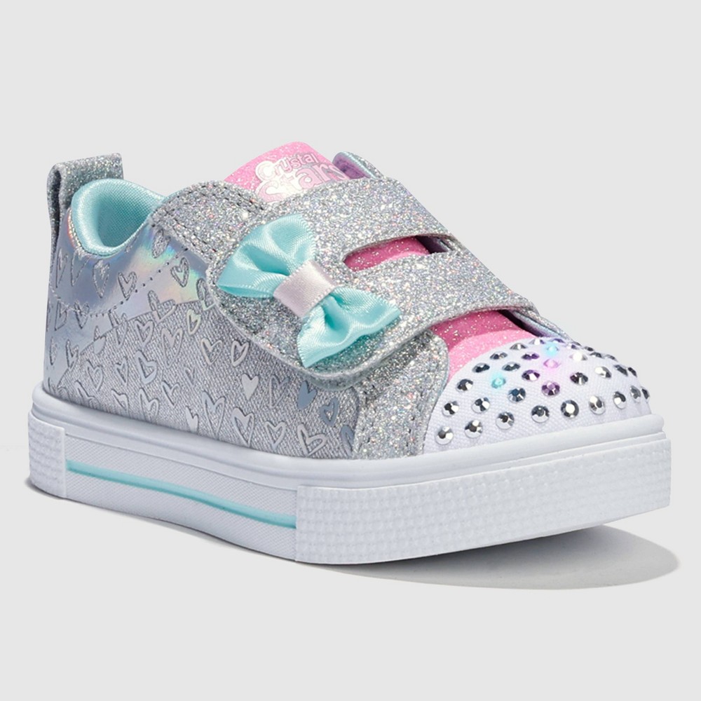 S Sport By Skechers Toddler Girls' Kelsi Sneakers - Aqua Blue/Gray 1