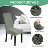 Unique Bargains Waterproof Jacquard Elastic Band Durable Dining Chair Slipcovers - 2 of 4