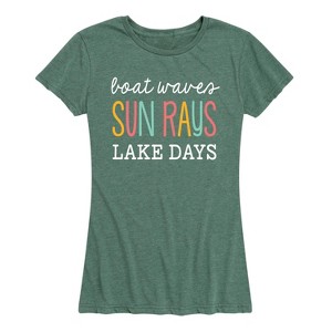 Women's - Instant Message - Lake Days Short Sleeve Graphic T-Shirt - 1 of 4