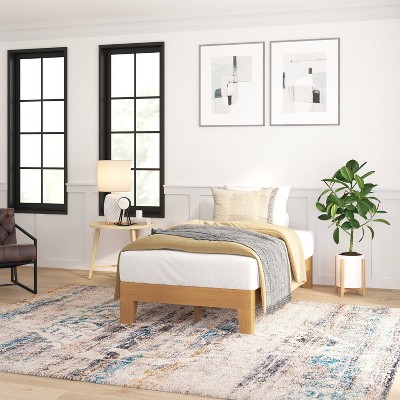 Amalia Solid Wooden Platform Bed with Wooden Support Slats - Taylor & Logan