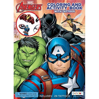 Avengers Coloring Book with Tattoos